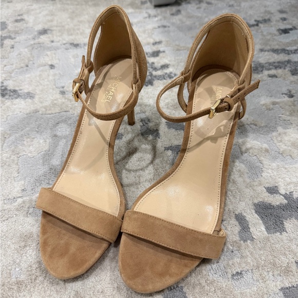 Michael Kors Shoes - Michael Kors Tan Suede Heels